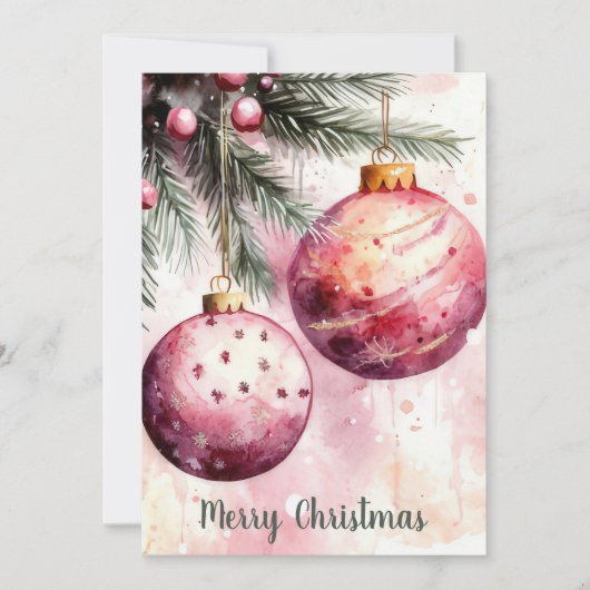カスタムビジネス企業クリスマス休日カード シーズンカード (正面)