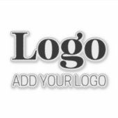 カスタムビジネス企業ロゴ長方形ラップトップ シール (正面)
