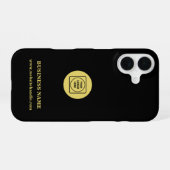 カスタムビジネス企業ロゴ iPhone カー 16ケース (裏面横)