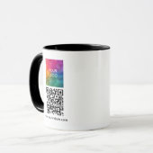 カスタムビジネス会社ロゴQRコードコンボ マグカップ (正面左)
