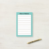 カスタムビジネス名に関する注意 ポストイット (デスク上)