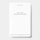 カスタムビジネス名ビジターバッジ バッジ (裏面)