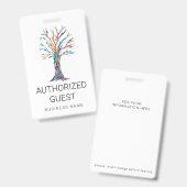 カスタムビジネス名認定ゲストバッジ バッジ (正面＆裏面)