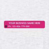カスタムビジネス名電話ラベル色の選択 ラベル (デザイン1)