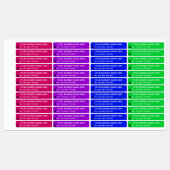 カスタムビジネス名電話ラベル色の選択 ラベル (シート)