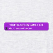 カスタムビジネス名電話ラベル色の選択 ラベル (デザイン2)