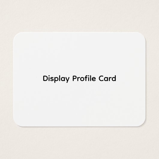 カスタムビジネス情報表示プロファイルカード (正面)