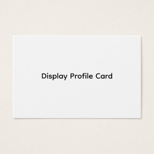 カスタムビジネス情報表示プロファイルカード (正面)