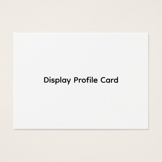 カスタムビジネス情報表示プロファイルカード (正面)