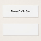 カスタムビジネス情報表示プロファイルカード (正面&裏面)