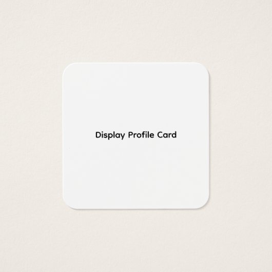 カスタムビジネス情報表示プロファイルカード (正面)