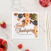 カスタムビジネス感謝祭の美しい秋ディナー スタンダードカクテルナプキン (インサイチュ)