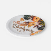 カスタムビジネス感謝祭の美しい秋ディナー ペーパープレート (アングル)