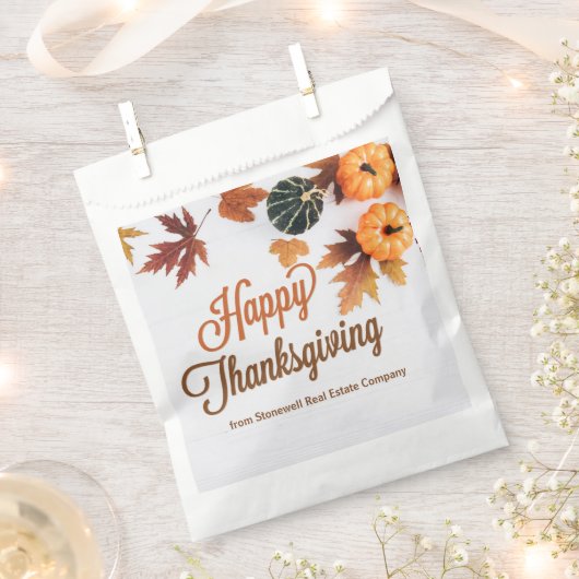 カスタムビジネス感謝祭パーティーかわいいパンプキン フェイバーバッグ (クリップ留めされた状態)