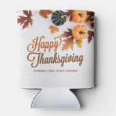 カスタムビジネス感謝美しいカボチャ 缶クーラー (裏面)