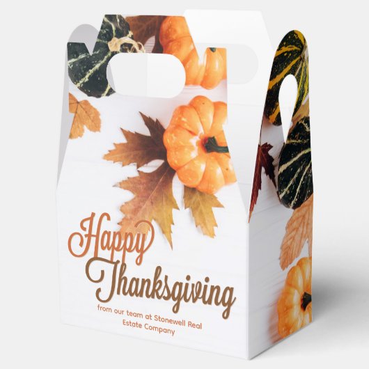 カスタムビジネス感謝美しい秋リーフ フェイバーボックス (オープン)