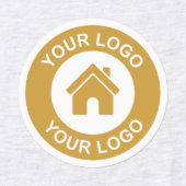 カスタムビジネス用ロゴ生地の衣類 ラベル (デザイン1)