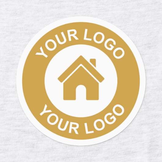 カスタムビジネス用ロゴ生地の衣類 ラベル (デザイン1)