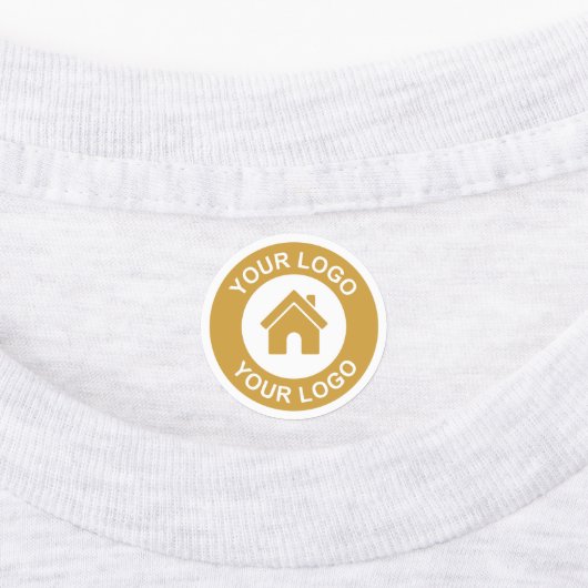 カスタムビジネス用ロゴ生地の衣類 ラベル (貼付)