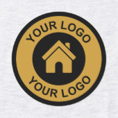 カスタムビジネス用ロゴ生地の衣類 ラベル (デザイン1)