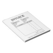 カスタムビジネス請求書ノートパッド ノートパッド (アングル)