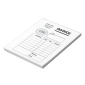 カスタムビジネス請求書 ノートパッド (回転)