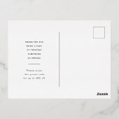 カスタムビジネス金箔ありがとうはがき 箔招待状ポストカード (裏面)