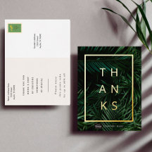 カスタムビジネス金箔ありがとうはがき