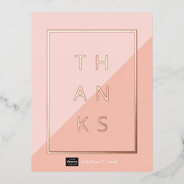 カスタムビジネス金箔ありがとうはがき 箔招待状ポストカード