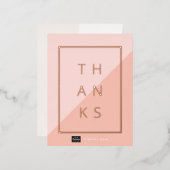 カスタムビジネス金箔ありがとうはがき 箔招待状ポストカード (正面/裏面)