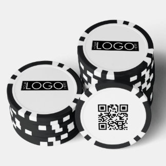 カスタムビジネス長方形ロゴ プロモーションQRコード ポーカーチップ
