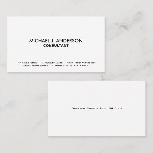 カスタムビジネス・カーユニークド – &プロフェッショナル 名刺 (正面/裏面)