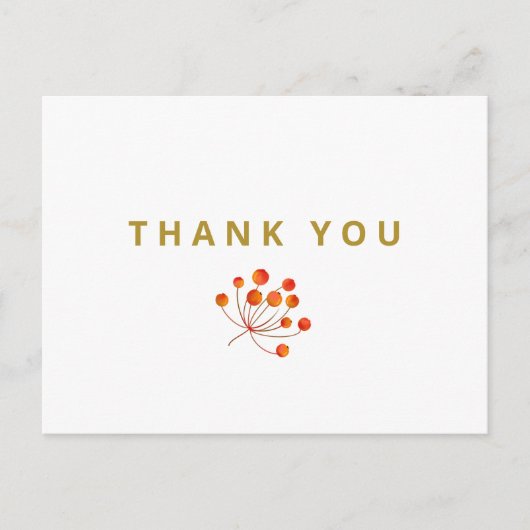 カスタムビジネス ブランドロゴ サンクス ポストカード (正面)
