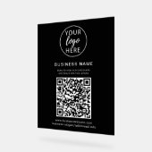 カスタムビジネス ロゴ アクリルサイン (傾斜)