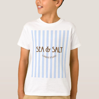 カスタムビジネス ロゴ キッズTシャツ コーストブルー Tシャツ