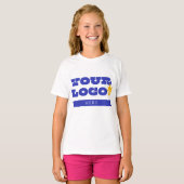 カスタムビジネス ロゴ グッズ 社員 スタッフ Tシャツ (正面フル)