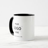 カスタムビジネス ロゴ ブランド コーヒーマグ マグカップ (正面左)