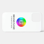 カスタムビジネス ロゴ プロモーション テンプレート iPhone Case-Mate iPhoneケース (裏面 (横))