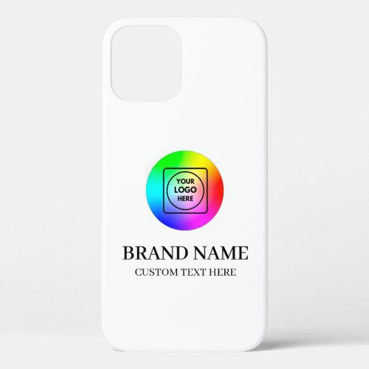 カスタムビジネス ロゴ プロモーション テンプレート iPhone Case-Mate iPhoneケース (裏面)