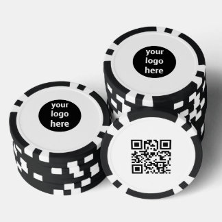 カスタムビジネス ロゴ プロモーションQRコード ポーカーチップ