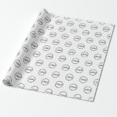 カスタムビジネス ロゴ ラッピングペーパー (アンロールド)