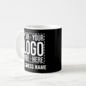 カスタムビジネス ロゴ 企業 オーダーメイド モダン コーヒーマグカップ (正面左)