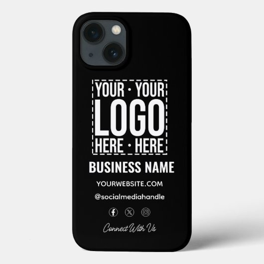カスタムビジネス ロゴ 企業 モダン おしゃれ Case-Mate iPhoneケース (裏面)