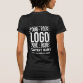 カスタムビジネス ロゴ 企業 モダン おしゃれ Tシャツ (裏面)