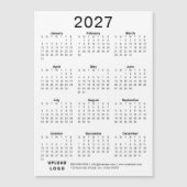 カスタムビジネス ロゴ 企業 2027年 カレンダー (正面)