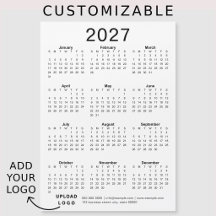 カスタムビジネス ロゴ 企業 2027年 カレンダー