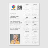 カスタムビジネス ロゴ 2026 会社カレンダー マグネット (正面)
