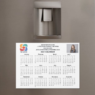 カスタムビジネス ロゴ 2027 会社カレンダー マグネット