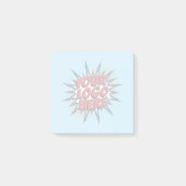 カスタムビジネス – 透かしロゴ（青） ポストイット (正面)