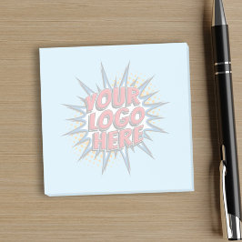 カスタムビジネス – 透かしロゴ(青) ポストイット